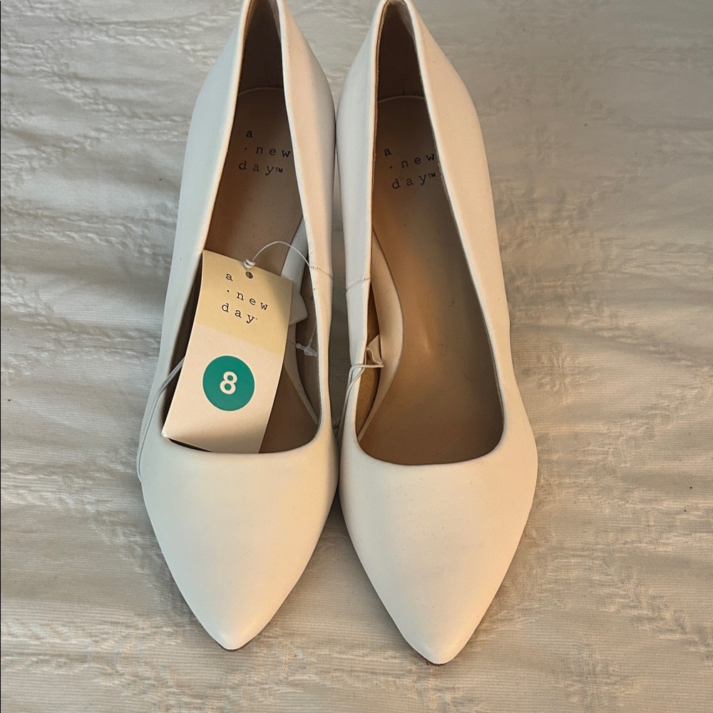 A New Day Women's Classic White Heels